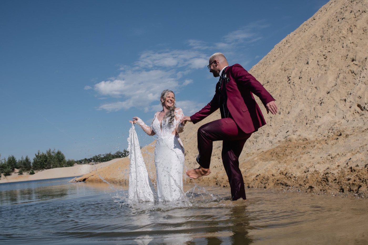Brautpaar M&E in der Sanddüne – Hochzeitsfotografie Sachsen